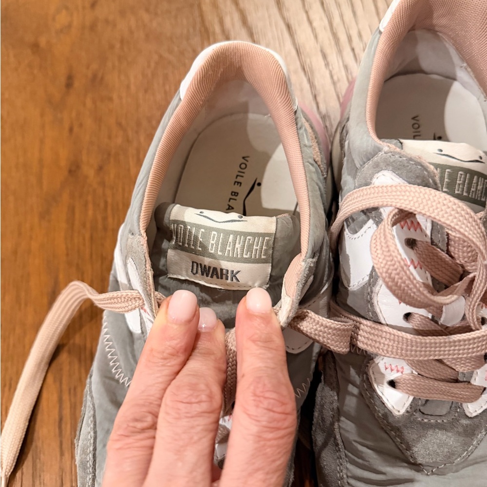 Voile Blanche Gray and Pink Women's Sneakers - Picture 5 of 11